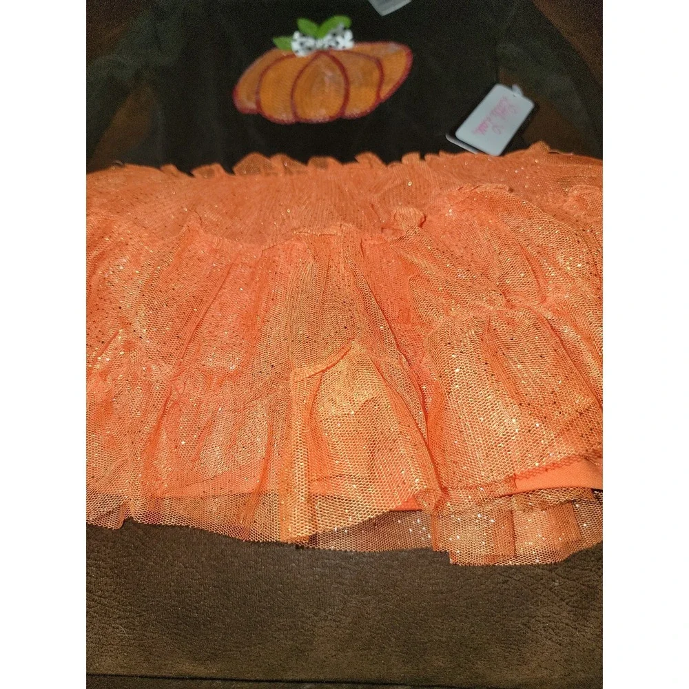 Little lass fall autumn Halloween pumpkin dress size 3t nwt